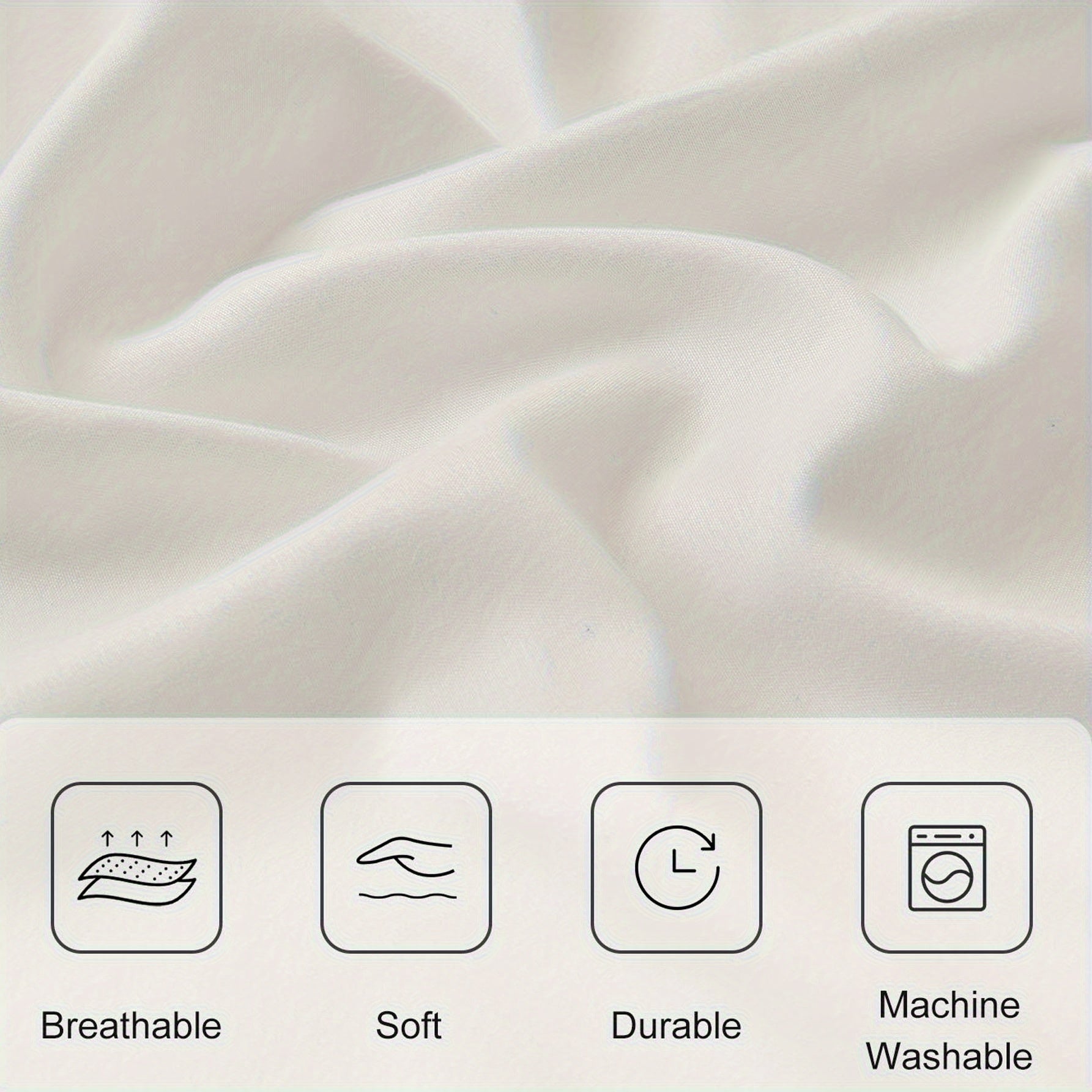 1pc Soft Luxury Fitted Sheet for Bedroom & Guest Room - Comfortable Brushed Fabric in Solid Color (No Pillowcase or Flat Sheet Needed) RV Bedding