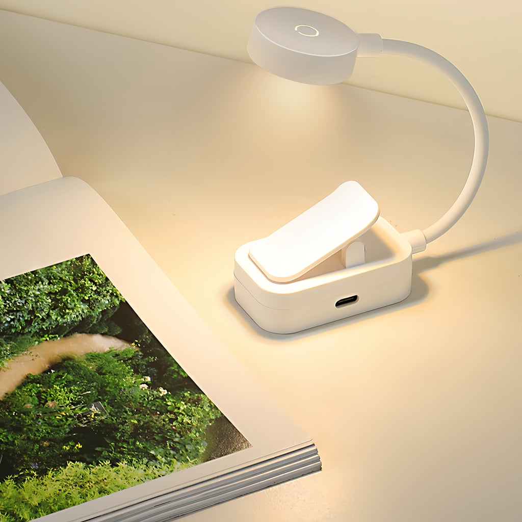 USB-Powered LED Desk Lamp with Touch Control - Portable Reading Light for Bedroom, Study, and Office - Ideal Holiday Gift, Study Light | Sleek LED Lamp | Rechargeable Battery, Office Lighting