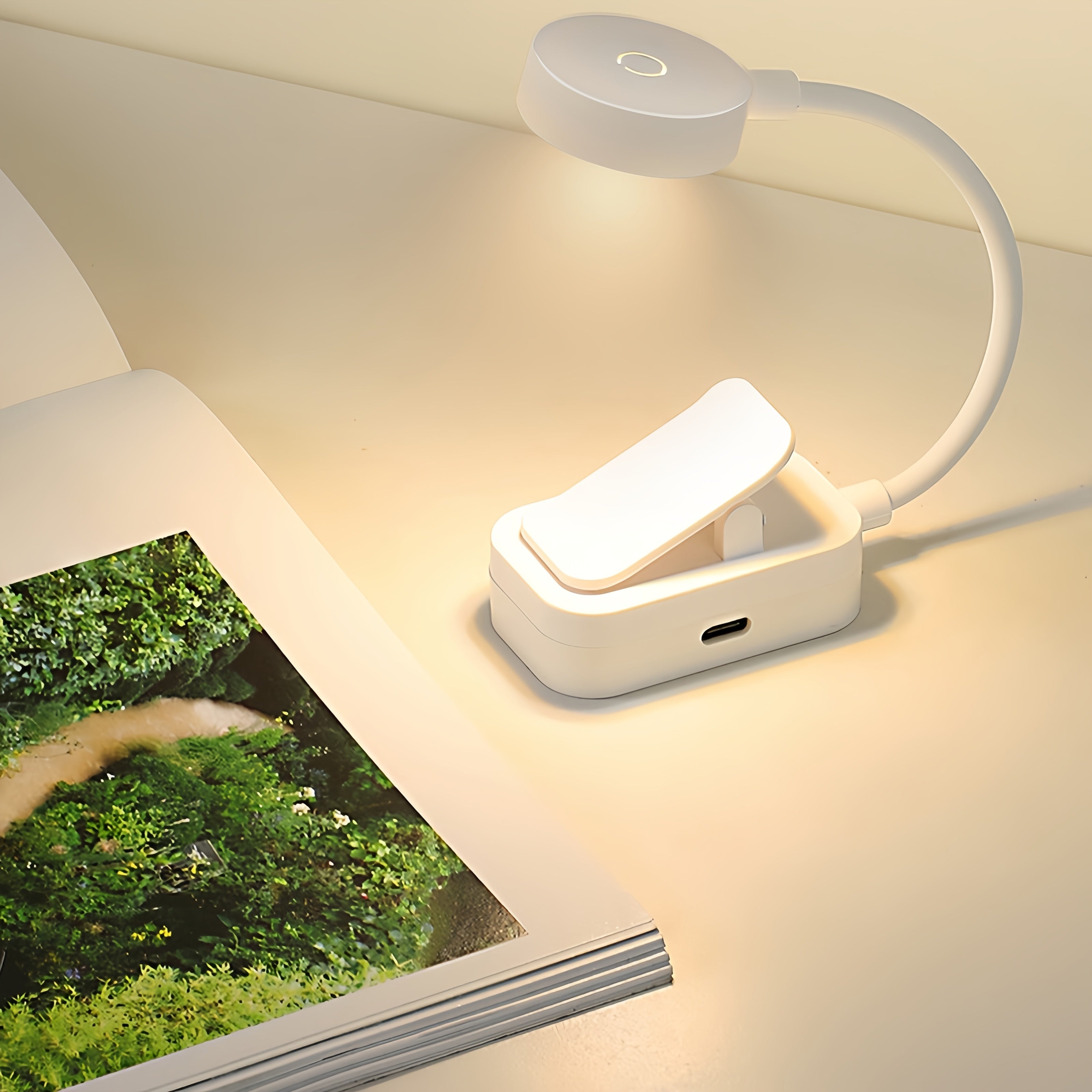 USB-Powered LED Desk Lamp with Touch Control - Portable Reading Light for Bedroom, Study, and Office - Ideal Holiday Gift, Study Light | Sleek LED Lamp | Rechargeable Battery, Office Lighting