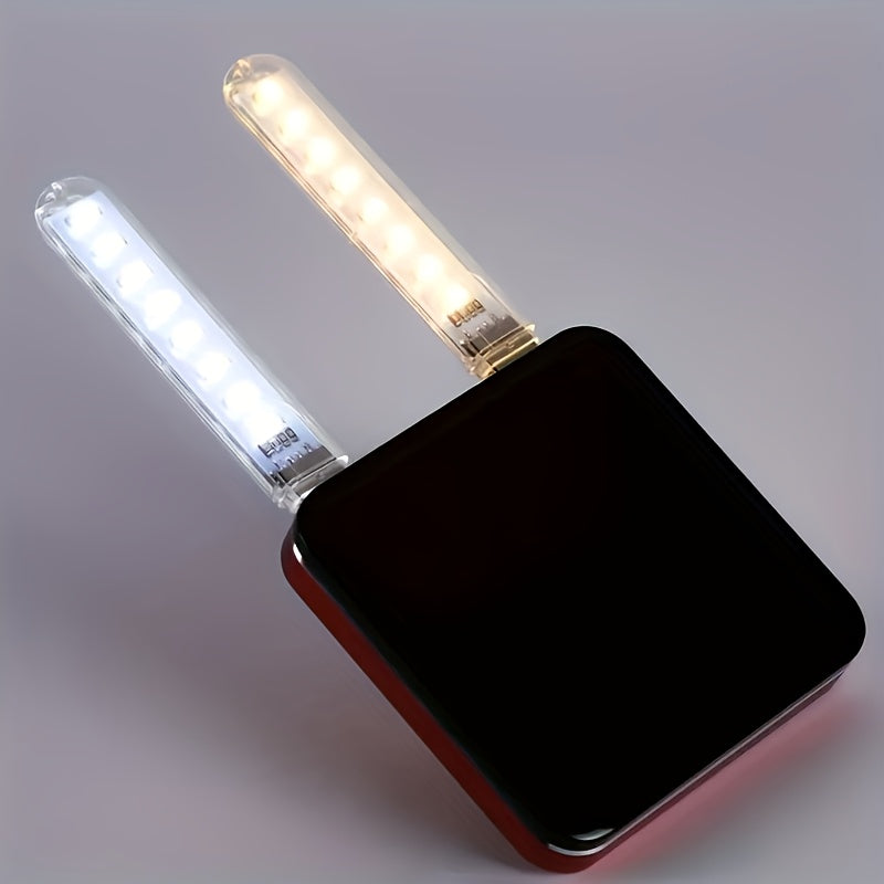 1pc USB LED Desk Lamp with Color-Changing Lights - Adjustable Brightness, USB-Powered Night Light for Dorm, Bedside, or Workspace, Compact and Decorative Atmosphere Light, Bedside Lighting | Decorative Light | Compact Lamp, Desk Lamps for Home Office