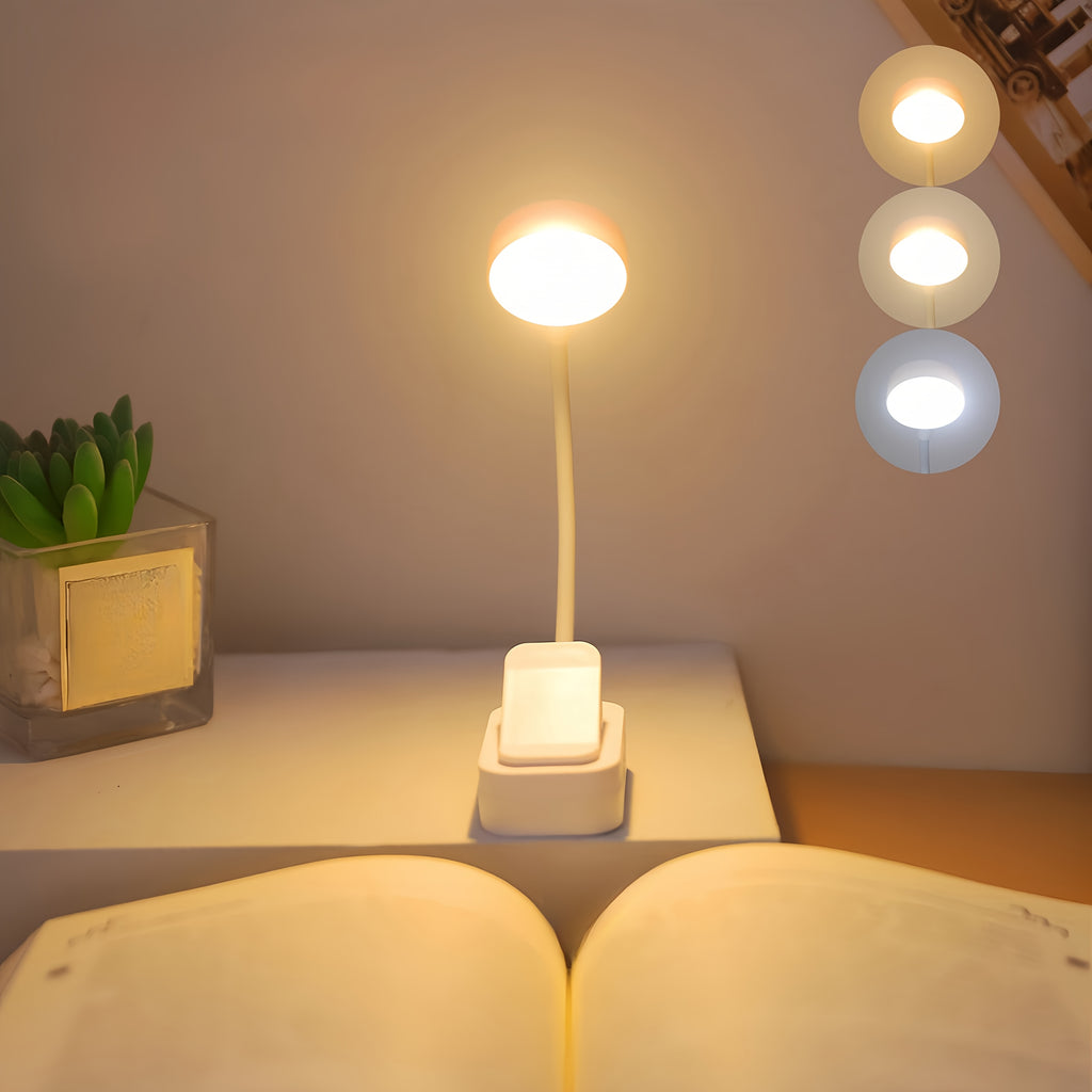 USB-Powered LED Desk Lamp with Touch Control - Portable Reading Light for Bedroom, Study, and Office - Ideal Holiday Gift, Study Light | Sleek LED Lamp | Rechargeable Battery, Office Lighting