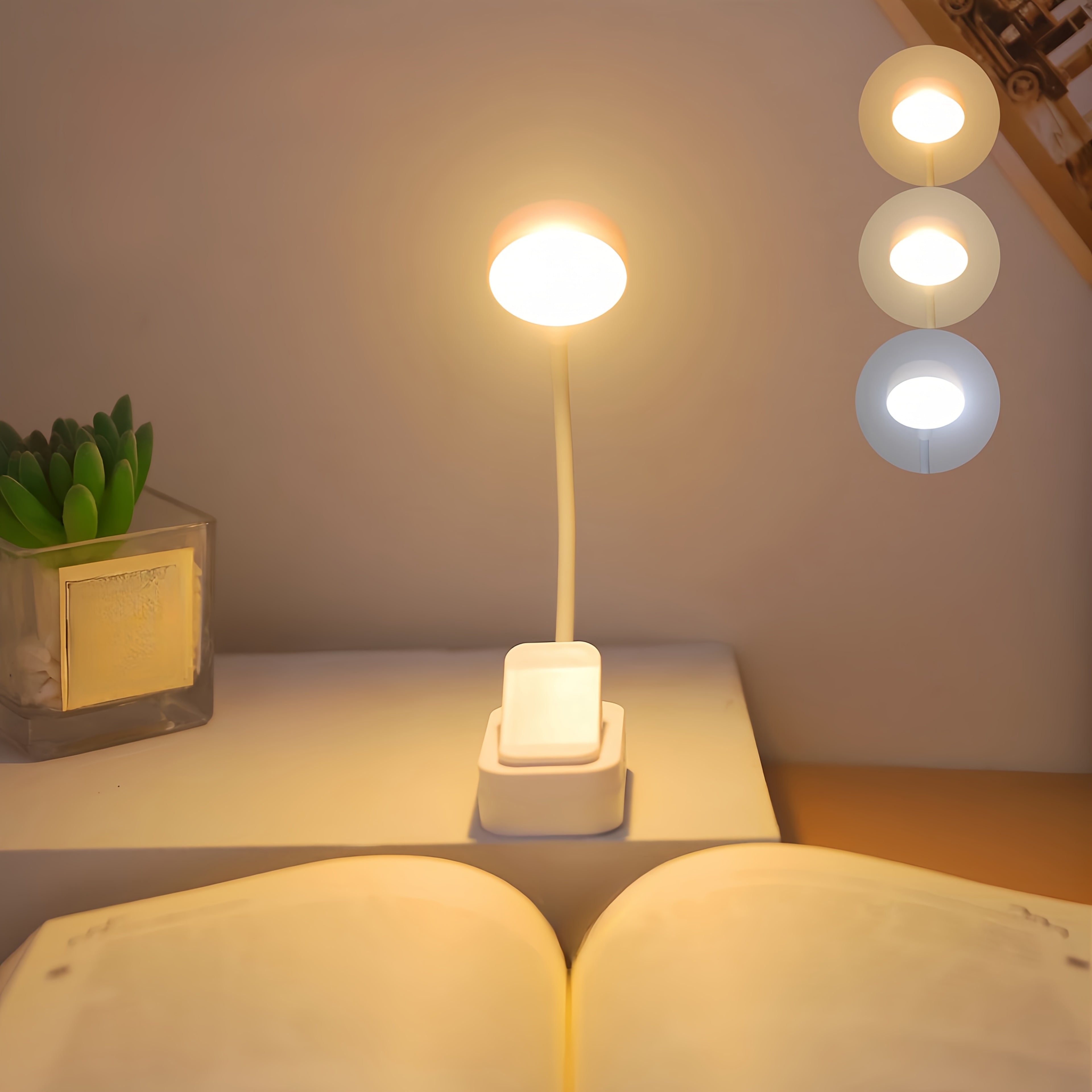 USB-Powered LED Desk Lamp with Touch Control - Portable Reading Light for Bedroom, Study, and Office - Ideal Holiday Gift, Study Light | Sleek LED Lamp | Rechargeable Battery, Office Lighting