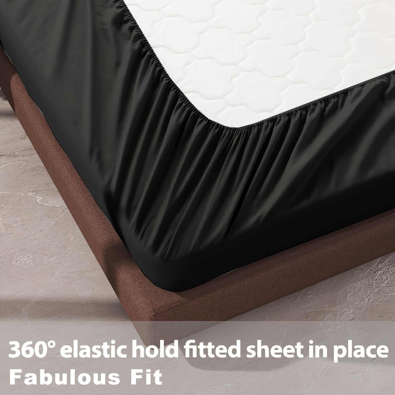 A Soft Fitted Sheet, Solid Color, Hotel-Grade Deep Pocket Design, Machine Washable, Suitable for Bedrooms Or Guest Rooms, Perfect Bedding for All Four Seasons.
